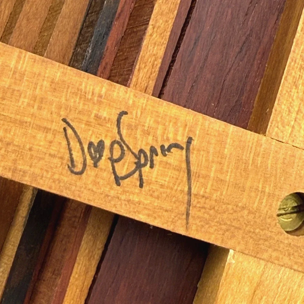 Vintage Signed Deep Spring Collapsible Basket 10